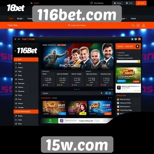 Interface e experiência do usuário no site 116bet.com